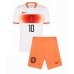 Holandia Memphis Depay #10 Koszulka Wyjazdowa dzieci MŚ 2026 Krótki Rękaw (+ krótkie spodenki)