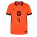 Holandia Virgil van Dijk #4 Koszulka Podstawowa damskie MŚ 2026 Krótki Rękaw