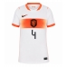 Holandia Virgil van Dijk #4 Koszulka Wyjazdowa damskie MŚ 2026 Krótki Rękaw