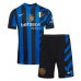 Inter Milan Nicolo Barella #23 Koszulka Podstawowa dzieci 2024-25 Krótki Rękaw (+ krótkie spodenki)