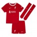 Liverpool Alexander-Arnold #66 Koszulka Podstawowa dzieci 2023-24 Krótki Rękaw (+ krótkie spodenki)