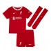 Liverpool Virgil van Dijk #4 Koszulka Podstawowa dzieci 2023-24 Krótki Rękaw (+ krótkie spodenki)