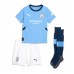 Manchester City Rodri Hernandez #16 Koszulka Podstawowa dzieci 2024-25 Krótki Rękaw (+ krótkie spodenki)