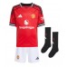 Manchester United Bruno Fernandes #8 Koszulka Podstawowa dzieci 2025-26 Krótki Rękaw (+ krótkie spodenki)