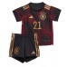 Njemačka Ilkay Gundogan #21 Koszulka Wyjazdowa dzieci MŚ 2022 Krótki Rękaw (+ krótkie spodenki)